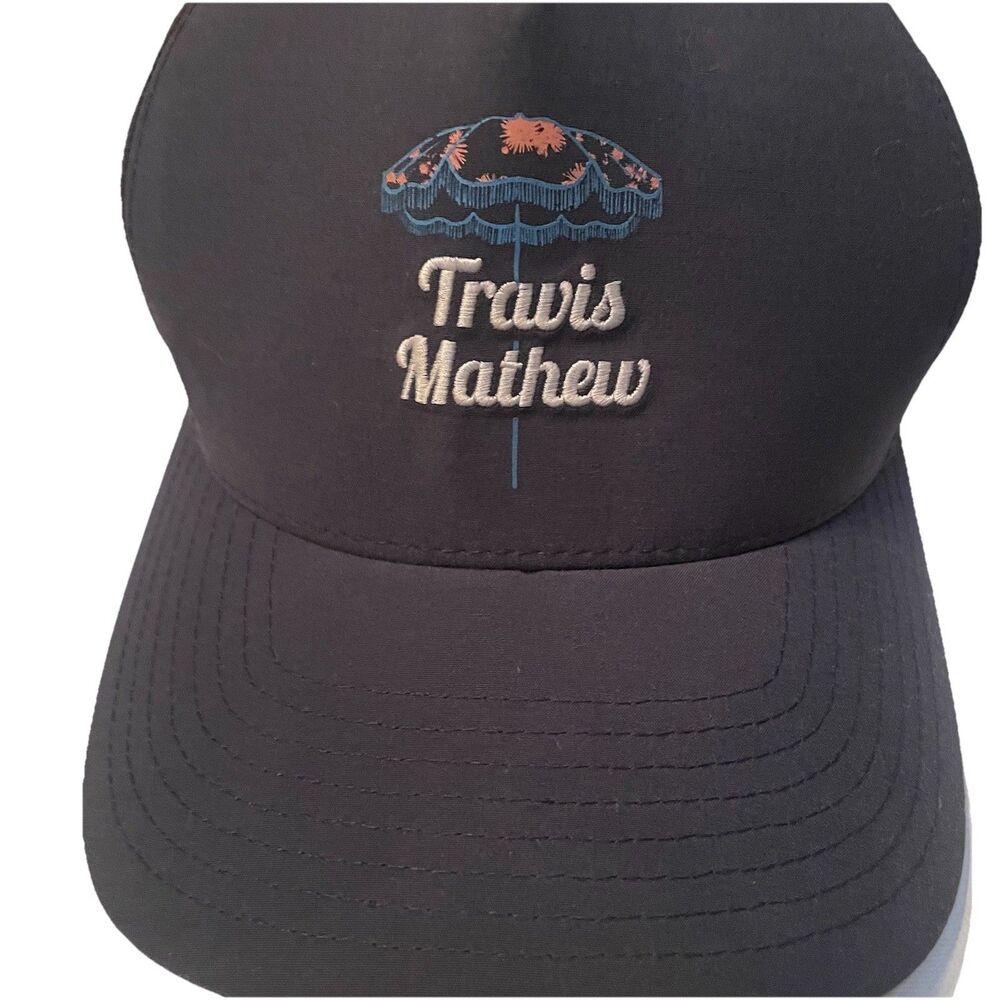 Travis Mathew Vacation Home Golf Hat Grey Rock Course Snapback Flexfit 110 Mens